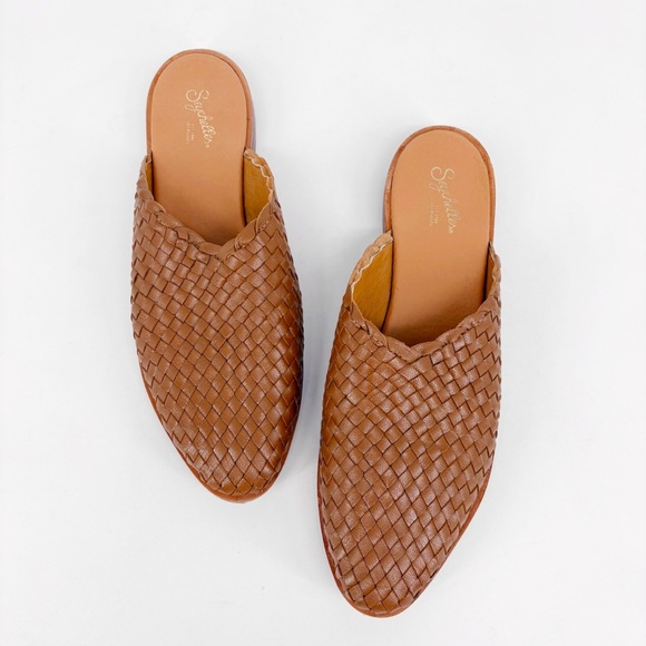 SEYCHELLES Places To Go Brown Woven Leather Mules 8 - Picture 4 of 12